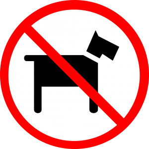 señal perros no