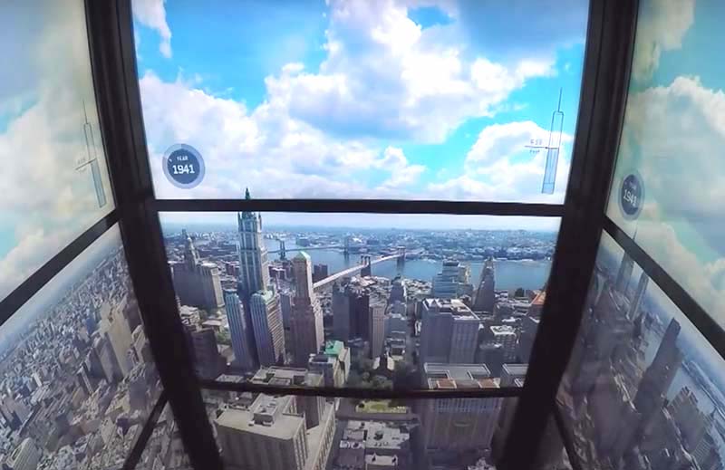 ascensores del One World Trade Center