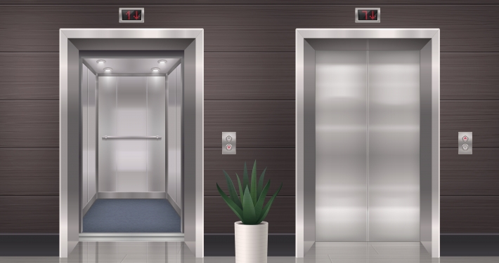 ascensor visto desde fuera